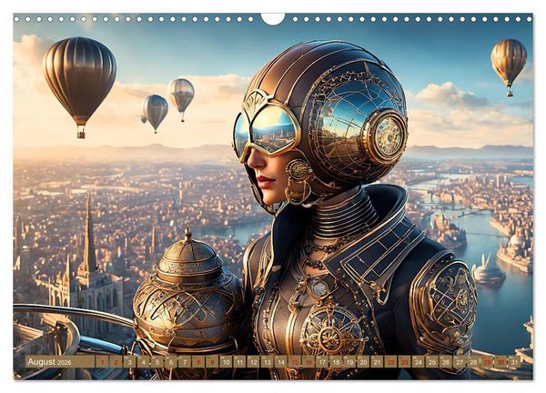 Produktbild: Steampunk - Mensch und Maschine (Wandkalender 2026 DIN A3 quer), CALVENDO Monatskalender