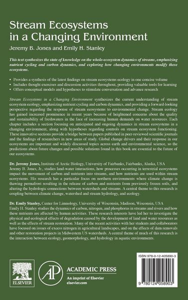 Produktbild: Stream Ecosystems in a Changing Environment