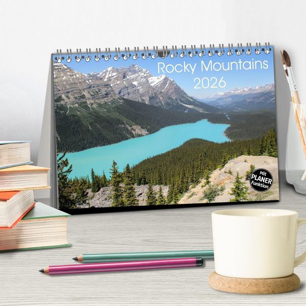 Produktbild: Rocky Mountains 2026 (Tischkalender 2026 DIN A5 quer), CALVENDO Monatskalender