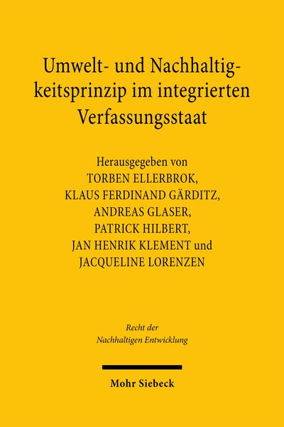 Produktbild: Umwelt- und Nachhaltigkeitsprinzip im integrierten Verfassungsstaat