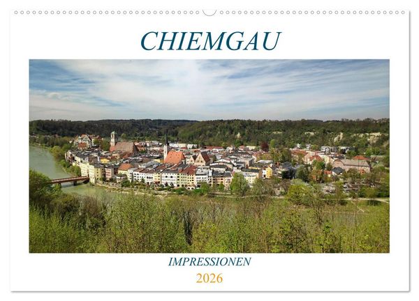 Chiemgau - Impressionen (Wandkalender 2026 DIN A2 quer), CALVENDO Monatskalender