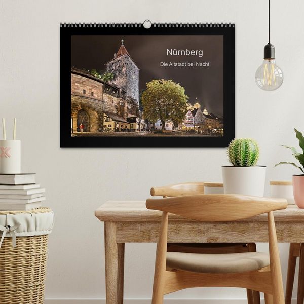 Produktbild: N&uuml;rnberg - Die Altstadt bei Nacht (Wandkalender 2026 DIN A3 quer), CALVENDO Monatskalender