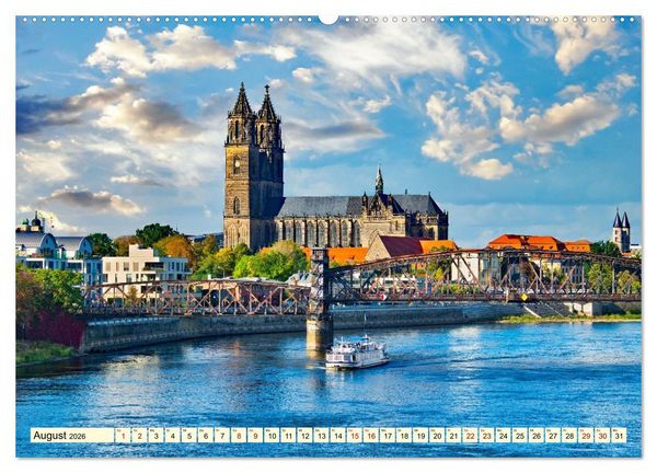 Produktbild: Die malerische Elbe (Wandkalender 2026 DIN A2 quer), CALVENDO Monatskalender