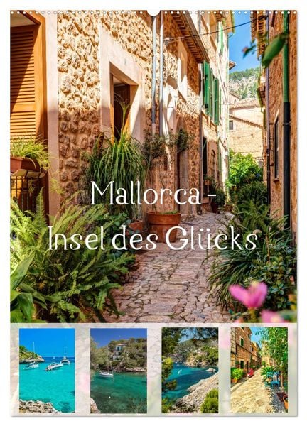 Mallorca - Insel des Glücks (Wandkalender 2025 DIN A2 hoch), CALVENDO Monatskalender