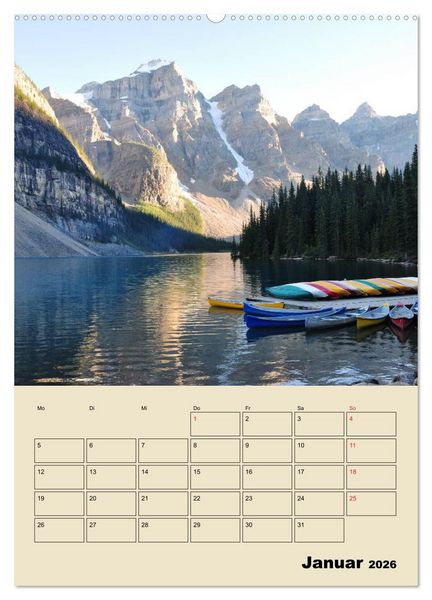 Produktbild: Kanadas gro&szlig;e Seen / Planer (hochwertiger Premium Wandkalender 2026 DIN A2 hoch), Kunstdruck in Hochglanz
