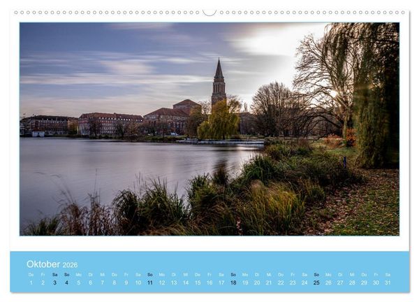Produktbild: Kiel: Maritime Impressionen (Wandkalender 2026 DIN A2 quer), CALVENDO Monatskalender