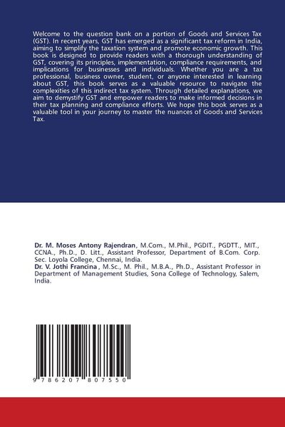 Produktbild: Question Bank on Goods and Services Tax