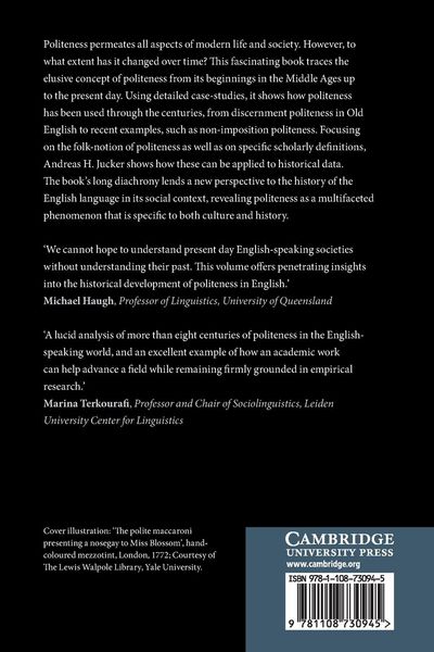 Produktbild: Politeness in the History of English
