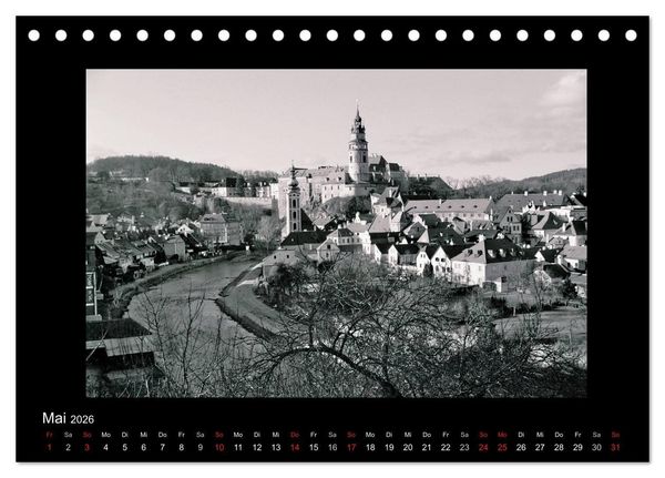 Produktbild: Sch&ouml;nheit an der Moldau - Cesky Krumlov (Tischkalender 2026 DIN A5 quer), CALVENDO Monatskalender