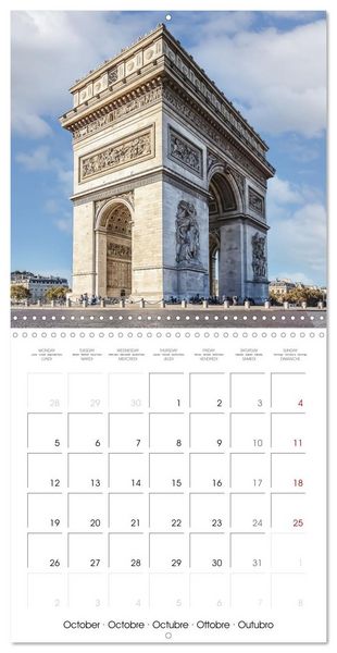 Produktbild: Le Paris romantique (Calendrier mural carr&eacute; 2026 30x30 cm) Calendrier double avec une page pour vos prises de notes