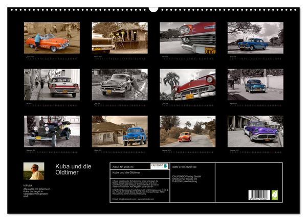 Produktbild: Kuba und die Oldtimer (Wandkalender 2026 DIN A2 quer), CALVENDO Monatskalender