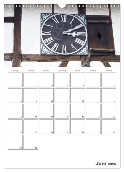 Produktbild: Historische Uhren (Wandkalender 2026 DIN A3 hoch), CALVENDO Monatskalender