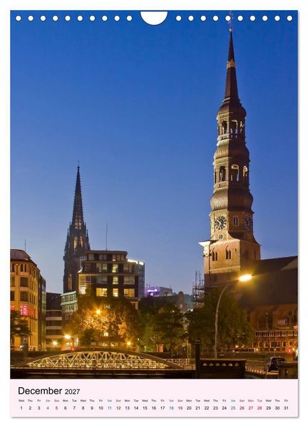 Produktbild: Hamburg - Life Along the Water (Wall Calendar 2027 DIN A4 portrait), CALVENDO 12 Month Wall Calendar