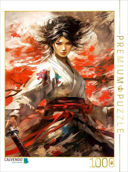 Produktbild: CALVENDO Puzzle Samurai, die mutigste K&auml;mpferin | 1000 Teile Lege-Gr&ouml;&szlig;e 64x48cm Foto-Puzzle f&uuml;r gl&uuml;ckliche Stunden