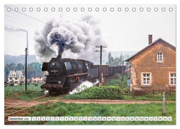 Produktbild: Reichsbahn in Color (Tischkalender 2026 DIN A5 quer), CALVENDO Monatskalender