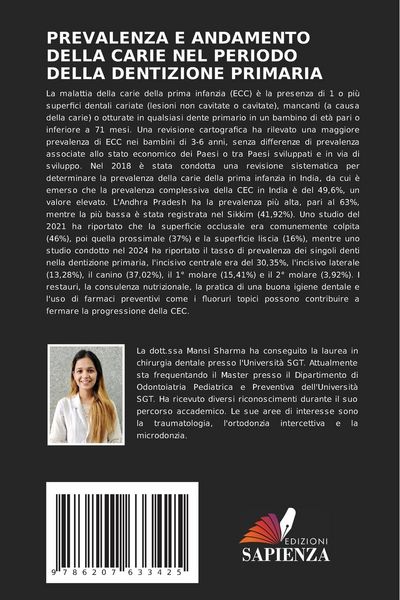 Produktbild: Prevalenza E Andamento Della Carie Nel Periodo Della Dentizione Primaria