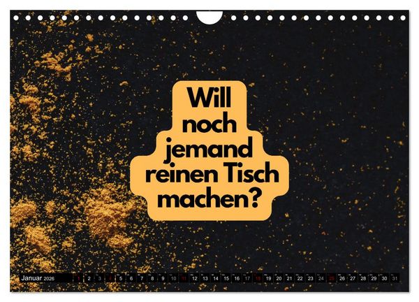 Produktbild: Komm Kaffeesatz lesen! (Wandkalender 2026 DIN A4 quer), CALVENDO Monatskalender