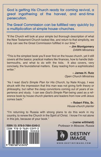 Produktbild: God's Simple Plan for His Church - And Your Place in It