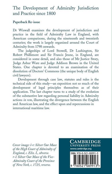 Produktbild: The Development of Admiralty Jurisdiction and Practice Since 1800