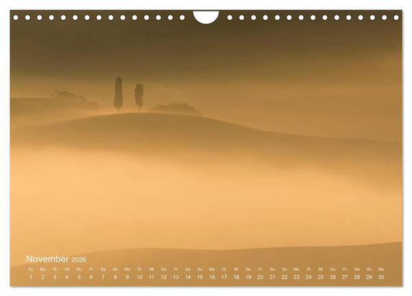 Produktbild: Traumblicke Toskana - Licht, Land, Leben (Wandkalender 2026 DIN A4 quer), CALVENDO Monatskalender