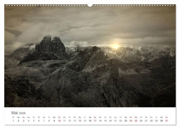 Produktbild: Drei Zinnen - S&uuml;dtirols Wahrzeichen (Wandkalender 2026 DIN A2 quer), CALVENDO Monatskalender