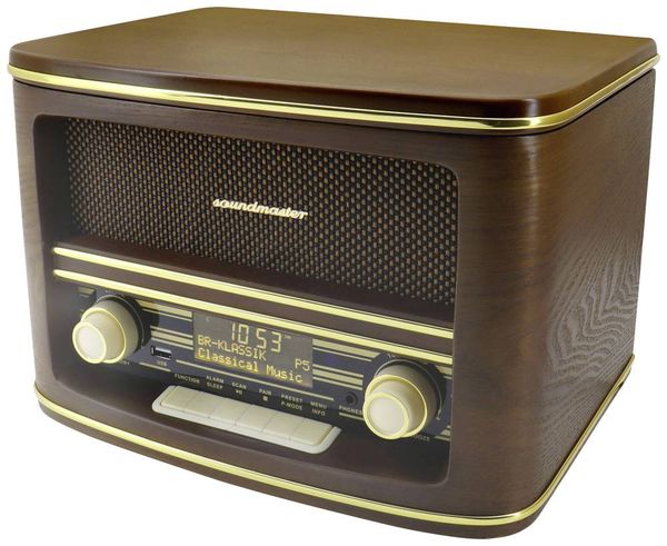 Produktbild: Soundmaster NR961 Tischradio DAB+, UKW AUX, USB, CD, Bluetooth&reg; Inkl. Fernbedienung Braun