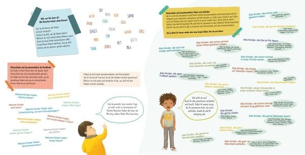 Produktbild: Ich bin anders als du &ndash; Ich bin wie du: Das riesengro&szlig;e Wende-Bilderbuch mit Spieltipps