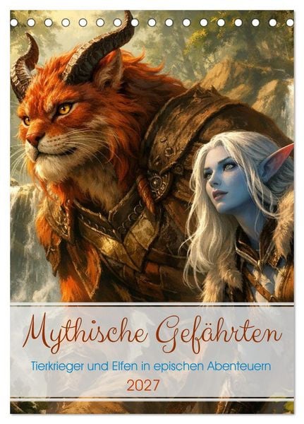 Produktbild: Mythische Gef&auml;hrten (Tischkalender 2027 DIN A5 hoch), CALVENDO Monatskalender