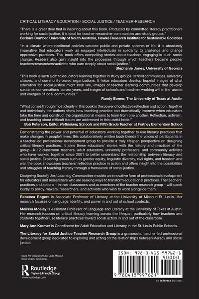 Produktbild: Designing Socially Just Learning Communities