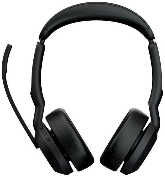 Produktbild: Jabra Evolve2 55 UC Stereo On Ear Headset Bluetooth&reg; Stereo Schwarz Noise Cancelling Mikrofon-Stummschaltung, Lautst&auml;rkeregelung Computer