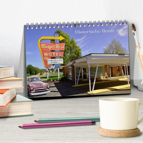 Produktbild: Historic Route 66 - National Scenic Byway (Tischkalender 2026 DIN A5 quer), CALVENDO Monatskalender