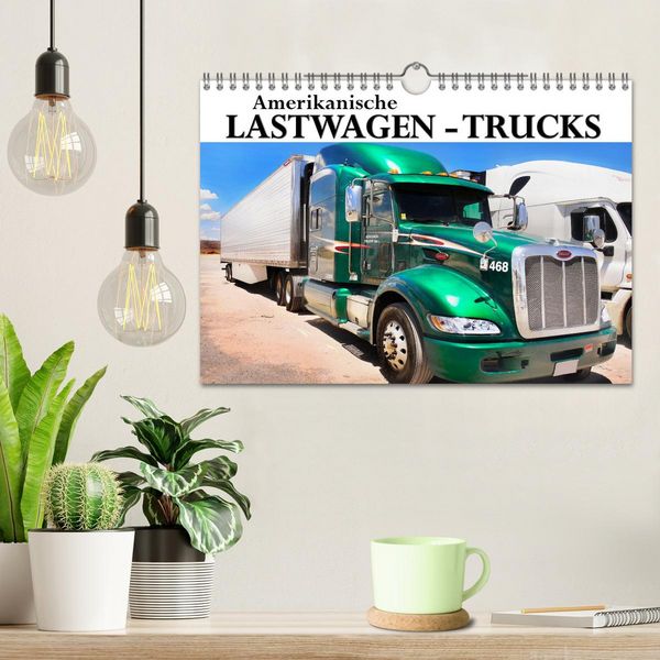 Produktbild: Amerikanische Lastwagen - Trucks (Wandkalender 2026 DIN A4 quer), CALVENDO Monatskalender