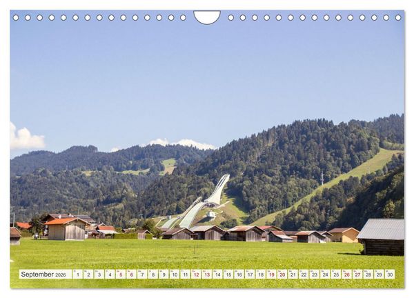 Produktbild: Urlaub in der Zugspitz Region (Wandkalender 2026 DIN A4 quer), CALVENDO Monatskalender