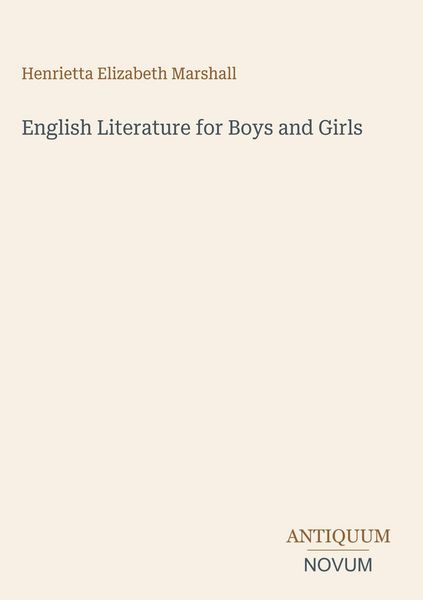 Produktbild: English Literature for Boys and Girls