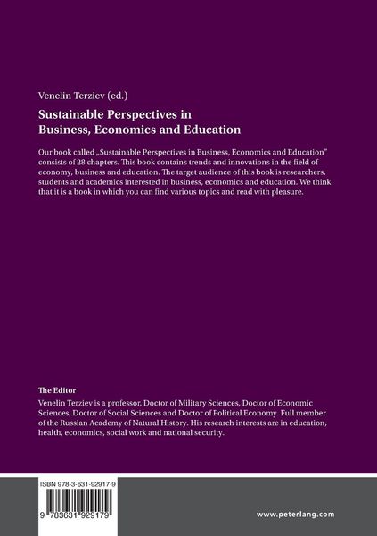 Produktbild: Sustainable Perspectives in Business, Economics and Education