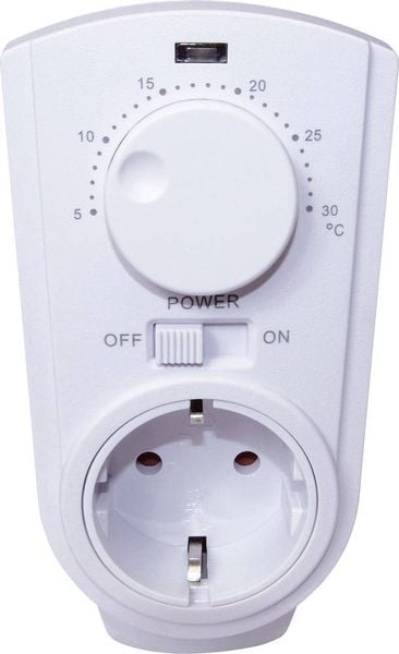 Produktbild: InterB&auml;r 8141-008.01 Raumthermostat Zwischenstecker 1St.