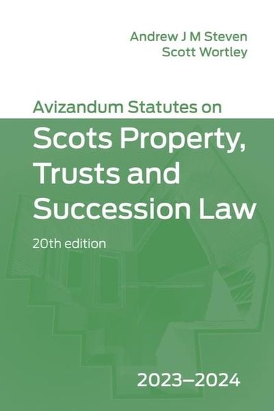 Produktbild: Avizandum Statutes on Scots Property, Trusts & Succession Law: 2023-2024