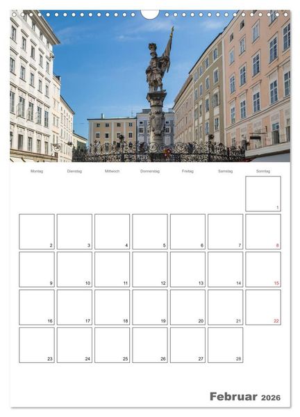Produktbild: Bezauberndes SALZBURG / Terminplaner (Wandkalender 2026 DIN A3 hoch), CALVENDO Monatskalender