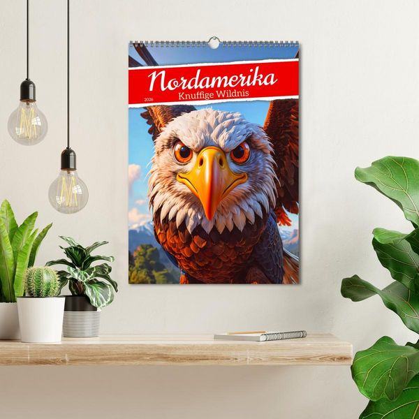 Produktbild: Nordamerika - Knuffige Wildnis (Wandkalender 2026 DIN A3 hoch), CALVENDO Monatskalender