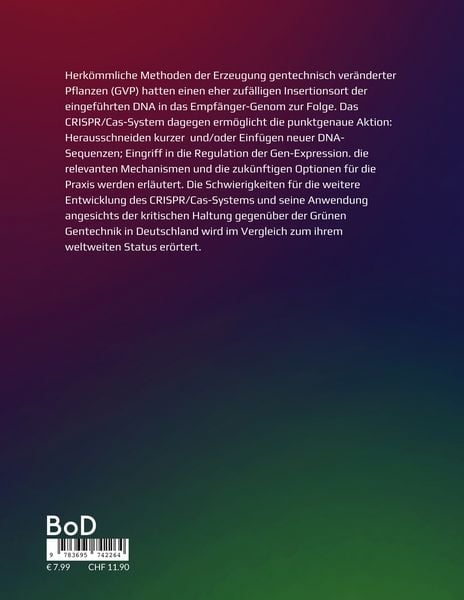 Produktbild: CRISPR/Cas: ein Quantensprung der Gentechnik! Na und ?