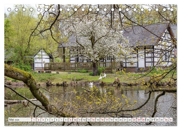Produktbild: Romantisches Wegberg (Tischkalender 2026 DIN A5 quer), CALVENDO Monatskalender