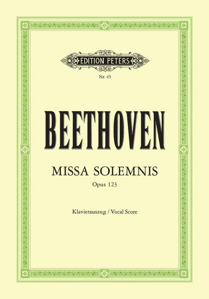 Produktbild: Missa solemnis D-Dur op. 123