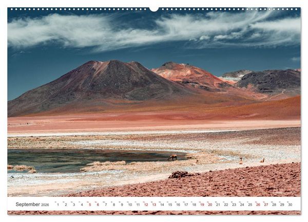 Produktbild: Chile - Die stille Kraft der Atacama (hochwertiger Premium Wandkalender 2026 DIN A2 quer), Kunstdruck in Hochglanz