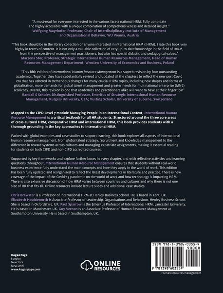 Produktbild: International Human Resource Management