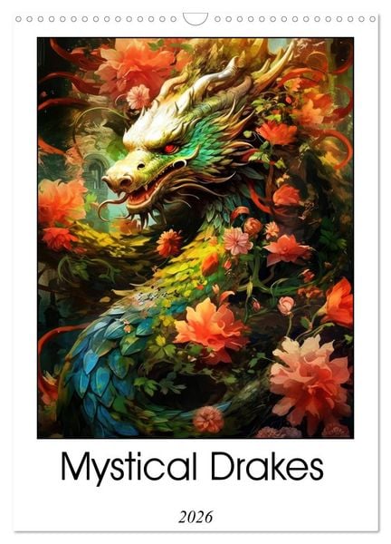 Produktbild: Mystical Drakes (Wall Calendar 2026 DIN A3 portrait), CALVENDO 12 Month Wall Calendar