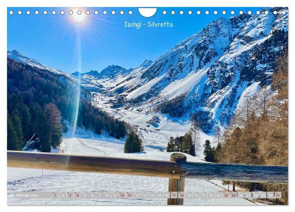 Produktbild: Winterdreams - Lech, Leutasch, Gurgl, Ischgl, S&ouml;lden (Wandkalender 2026 DIN A4 quer), CALVENDO Monatskalender