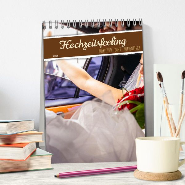 Produktbild: Hochzeitsfeeling (Tischkalender 2026 DIN A5 hoch), CALVENDO Monatskalender