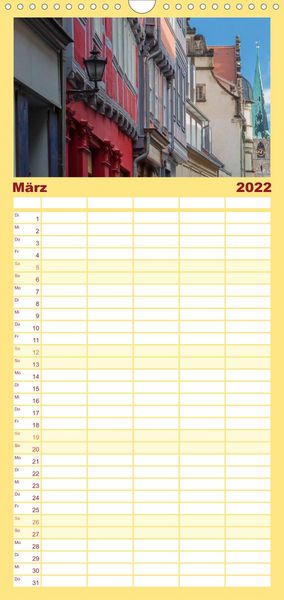 Produktbild: Familienplaner Quedlinburg ganz nah (Wandkalender 2022 , 21 cm x 45 cm, hoch)