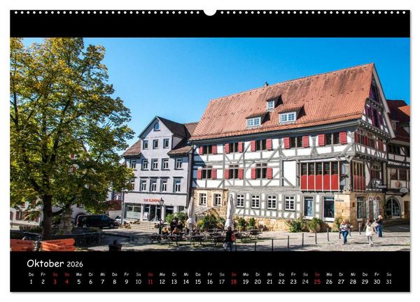 Produktbild: Esslingen am Neckar - Vom Mittelalter in die Moderne (Wandkalender 2026 DIN A2 quer), CALVENDO Monatskalender