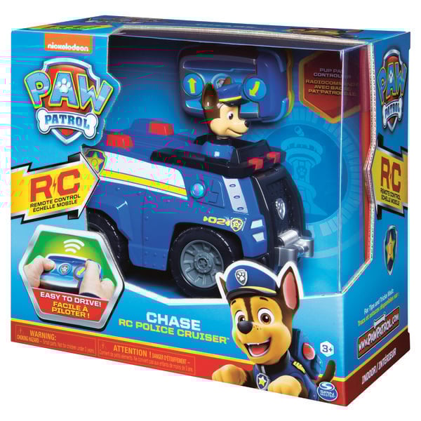PAW Patrol Chases ferngesteuertes Polizeiauto mit Fernbedienung, Spielzeug für Kinder ab 3 Jahren, Batteriebetrieben